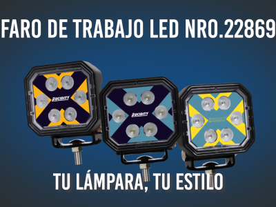 Brilla con estilo único  Faro LED Nro. 22869 personalizable